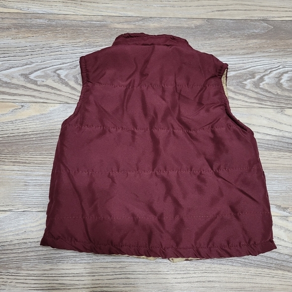 Peanuts Snoopy vest puffer Boys Size 24 months cranberry - Picture 6 of 7